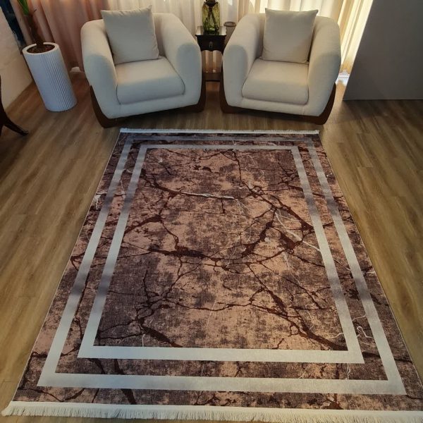 خرید فرشینه مدرن قهوه ای (1) خرید فرشینه قهوه ای