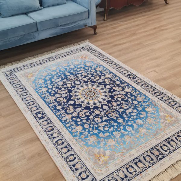 خرید فرشینه سنتی آبی